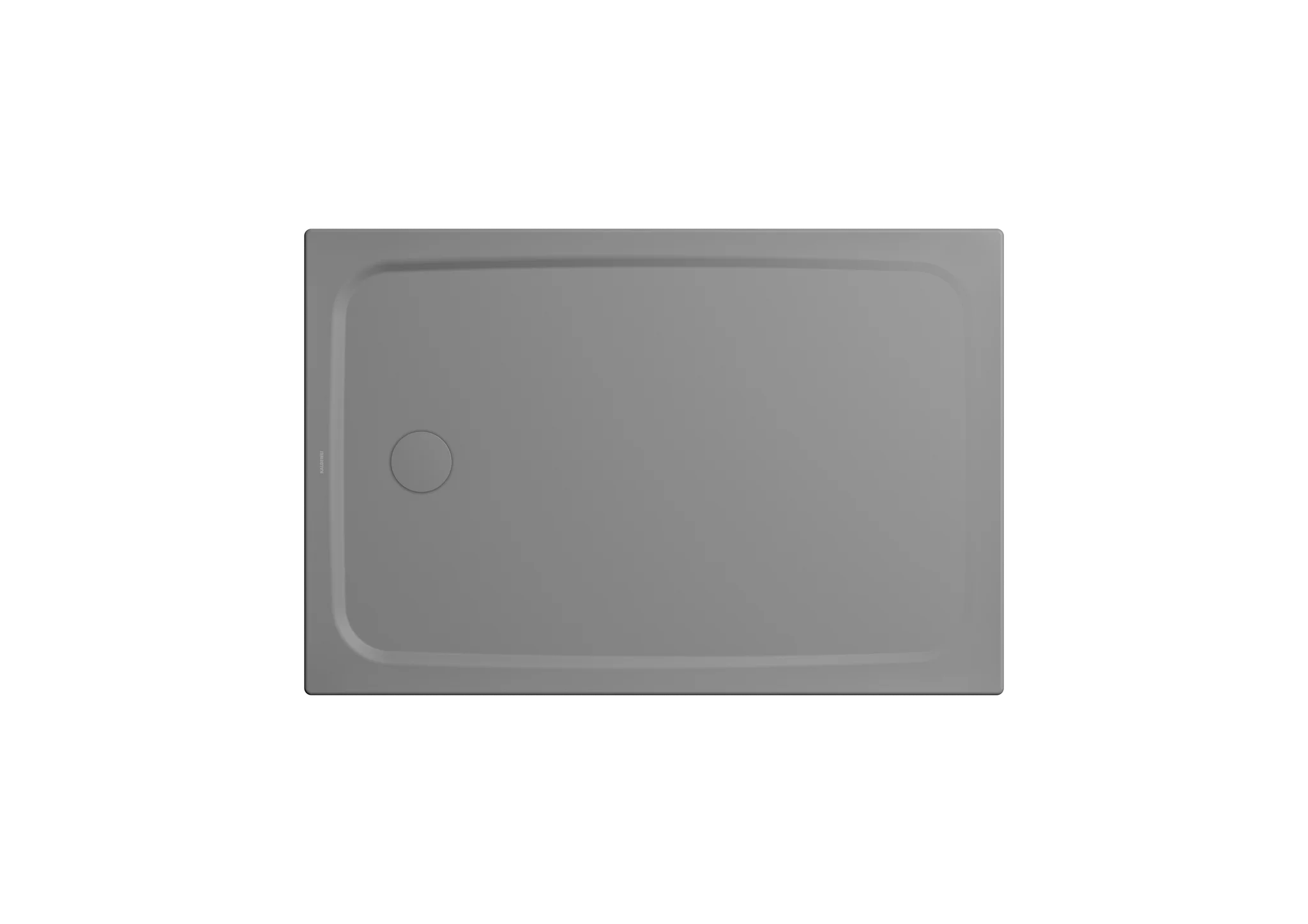 Kaldewei CAYONOPLAN Duschfläche, 900x1500 mm, cool grey 40, Secure Plus Antislip, bodeneben, seitlicher Ablauf