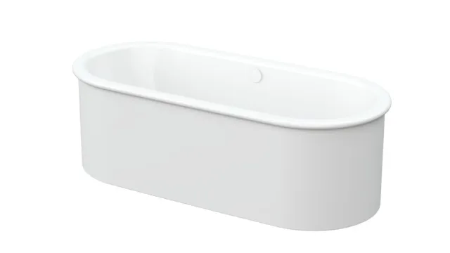 BetteSuno Oval Badewanne, freistehend, weiß, glasierter Titan-Stahl, 1775 x 775 x 420 mm, 2-Sitzer, Schürzen-Badewanne BetteSuno Oval Badewanne, freistehend, weiß, glasierter Titan-Stahl, 1775 x 775 x 420 mm, 2-Sitzer, Schürzen-Badewanne