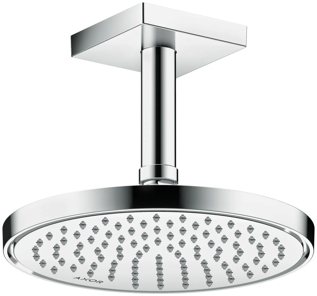 Hansgrohe AXOR ShowerSolutions Kopfbrause 220 1jet EcoSmart Chrom, 220 mm Brausekopfgröße, verstellbarer Winkel, abnehmbar zur Reinigung Hansgrohe AXOR ShowerSolutions Kopfbrause 220 1jet EcoSmart Chrom, 220 mm Brausekopfgröße, verstellbarer Winkel, abnehmbar zur Reinigung