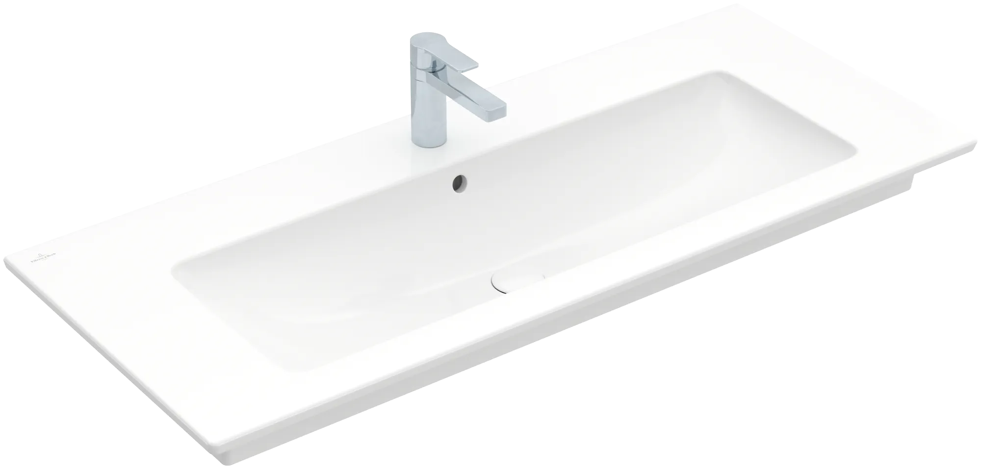Villeroy & Boch Wandwaschtisch „Venticello“ 1200 × 500 × 175 mm, für Becken mittig, mit Hahnlochbohrung, Hahnlochposition mittig in Weiß Alpin Becken: mittig / Farbe: Weiß Alpin / Größe: 120 × 50 cm / Hahnlochbohrung: mit 1×1 Hahnlochbohrung / Hahnlochposition: mittig / Oberflächenveredelung: ohne Oberflächenveredelung Villeroy & Boch Wandwaschtisch „Venticello“ 1200 × 500 × 175 mm, für Becken mittig, mit Hahnlochbohrung, Hahnlochposition mittig in Weiß Alpin Becken: mittig / Farbe: Weiß Alpin / Größe: 120 × 50 cm / Hahnlochbohrung: mit 1×1 Hahnlochbohrung / Hahnlochposition: mittig / Oberflächenveredelung: ohne Oberflächenveredelung