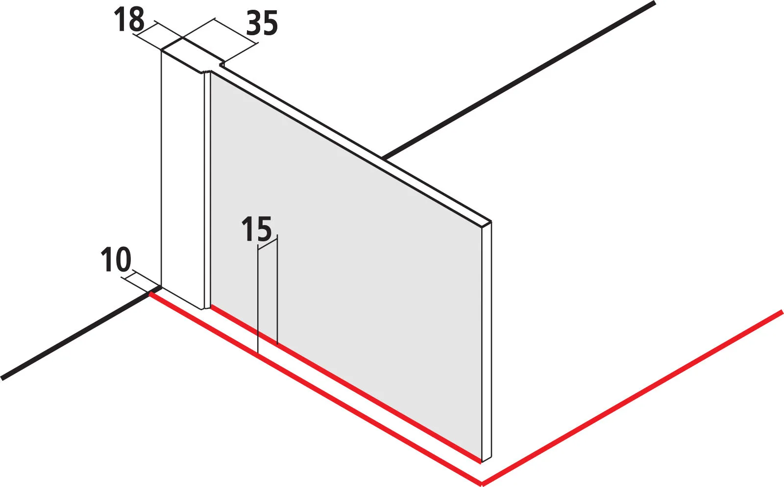 Kermi Duschdesign Walk-In-Duschkabine „WALK-IN XB“ Glas Klar, Profile Silber Mattglanz, BV: 780 - 800 mm WE: 785 - 805 mm H: 2000 mm