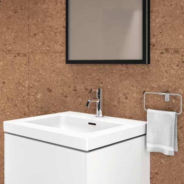 Handtuchring Conca Cube, eckig, Brushed Gold Handtuchring Conca Cube, eckig, Brushed Gold