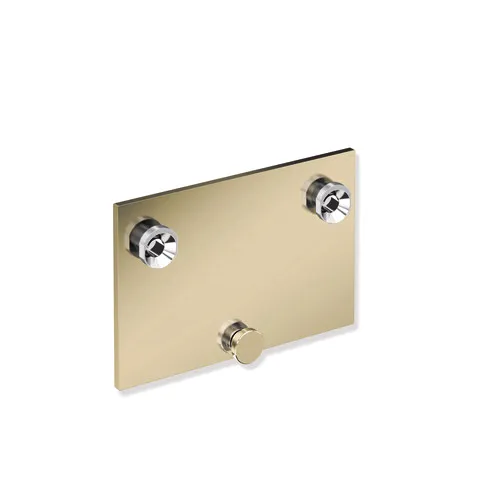 Montageplatte des Systems 900, Edelstahl, PVD, zur Aufnahme und Fixierung der mobilen Sitze 900.51.4..., in Farbe CK (Messing glänzend) Montageplatte des Systems 900, Edelstahl, PVD, zur Aufnahme und Fixierung der mobilen Sitze 900.51.4..., in Farbe CK (Messing glänzend)