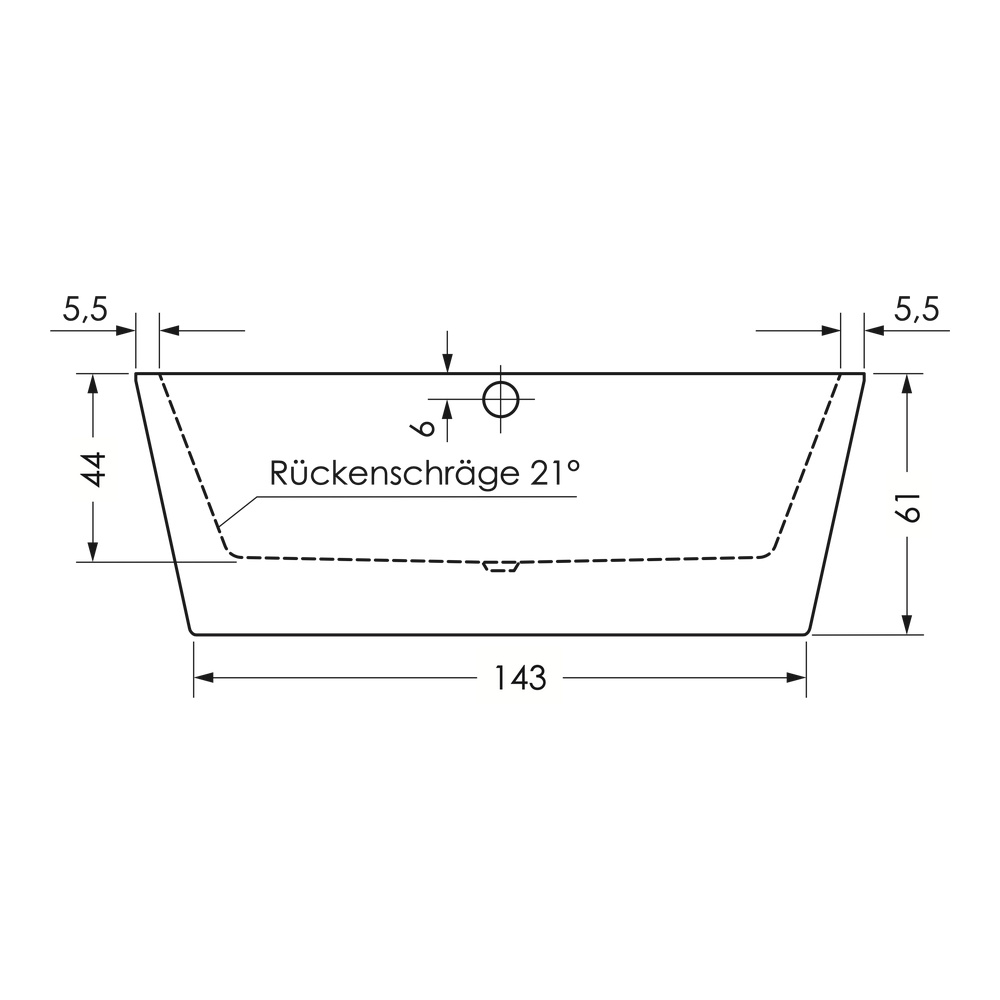 repaBAD Badewanne „Livorno Oval F“ freistehend oval 1700 × 800 mm, Mittelablauf in Weiß repaBAD Badewanne „Livorno Oval F“ freistehend oval 1700 × 800 mm, Mittelablauf in Weiß