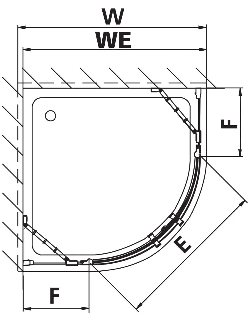 Kermi Duschdesign IBIZA 2000 Viertelkreis-Duschkabine (Pendeltüren mit Festfeldern) Kermi Duschdesign IBIZA 2000 Viertelkreis-Duschkabine (Pendeltüren mit Festfeldern)