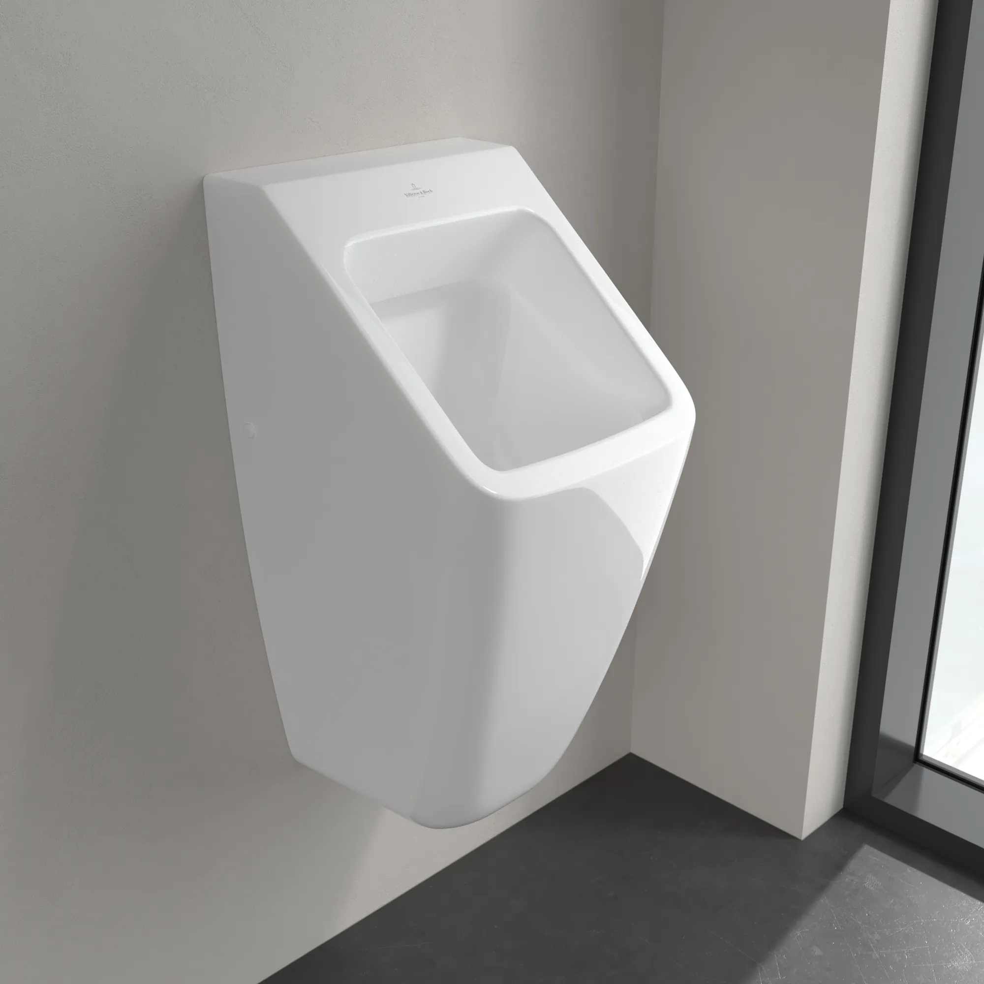 Urinal „Architectura“, Befestigung verdeckt, Zulauf verdeckt, mit Zielobjekt 32,5 × 68 × 35,5 cm in Weiß Alpin Urinal „Architectura“, Befestigung verdeckt, Zulauf verdeckt, mit Zielobjekt 32,5 × 68 × 35,5 cm in Weiß Alpin