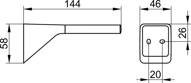 Aveno Ersatzrollenhalter schwarz matt