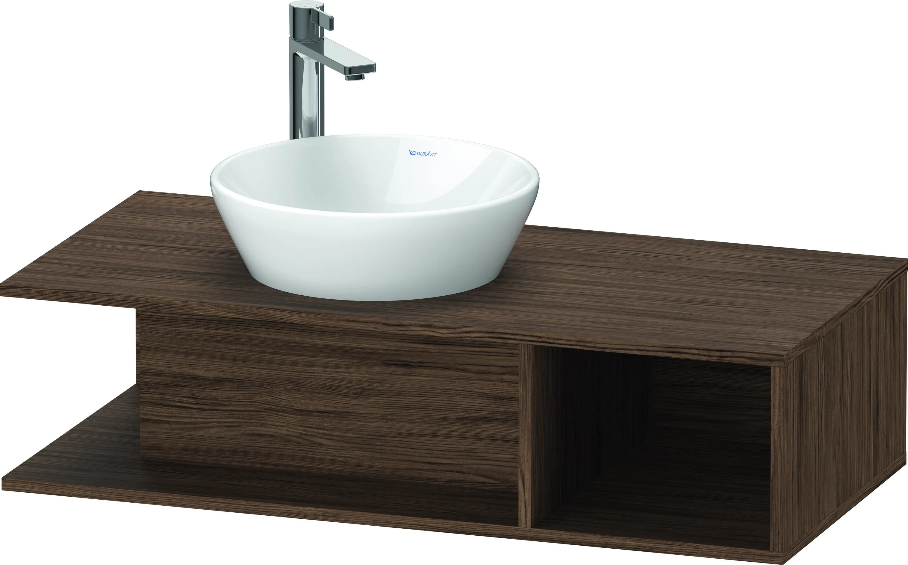 Duravit Waschtischunterschrank wandhängend „D-Neo“ 100 × 26 × 48 cm Nussbaum Dunkel Duravit Waschtischunterschrank wandhängend „D-Neo“ 100 × 26 × 48 cm Nussbaum Dunkel