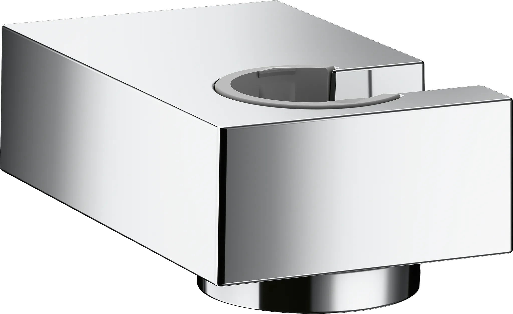 Hansgrohe Brausehalter Porter E in Chrom, feststehend, für Handbrausen mit konischer Mutter, Maße: 30 x 48 x 78 mm Hansgrohe Brausehalter Porter E in Chrom, feststehend, für Handbrausen mit konischer Mutter, Maße: 30 x 48 x 78 mm
