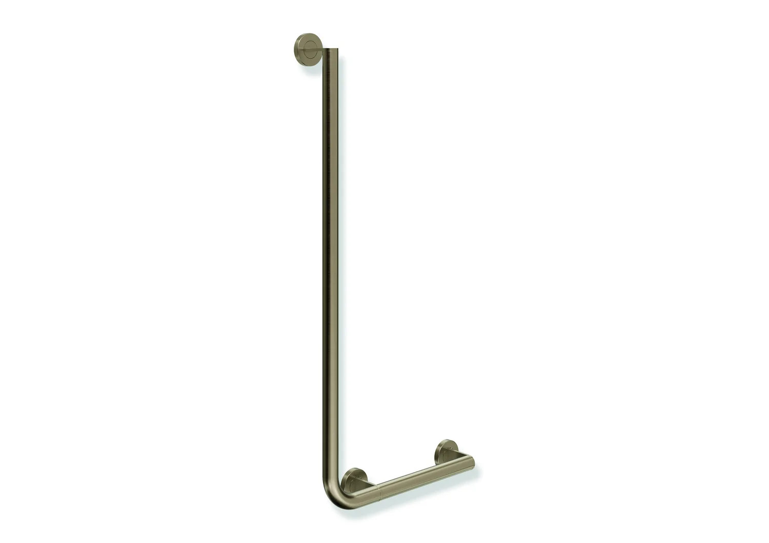 HEWI Winkelgriff System 900, Edelstahl PVD Bronze gebürstet, waagerecht 400 mm, senkrecht 900 mm, Durchmesser 32 mm, rechts HEWI Winkelgriff System 900, Edelstahl PVD Bronze gebürstet, waagerecht 400 mm, senkrecht 900 mm, Durchmesser 32 mm, rechts