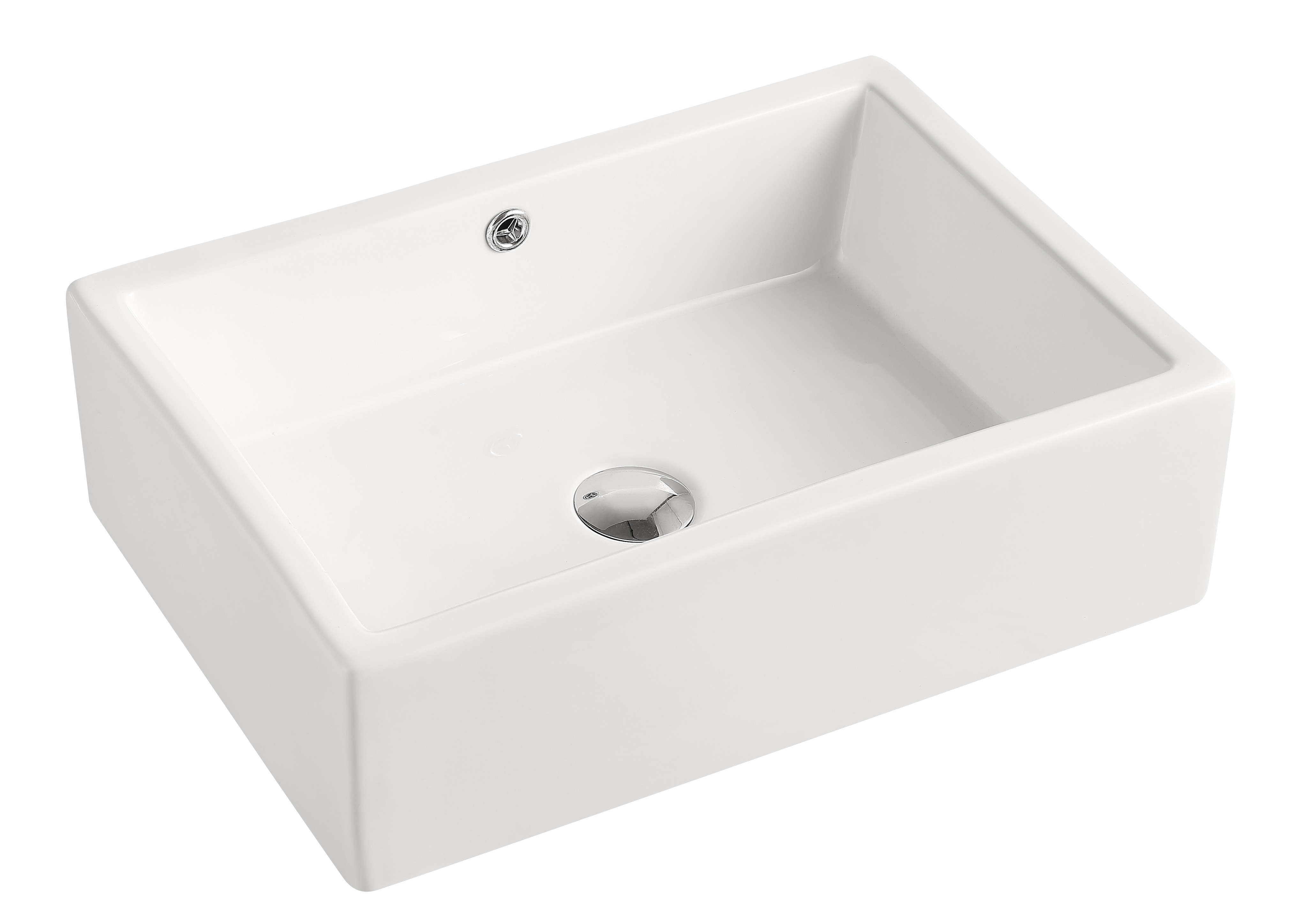 Aufsatzwaschtisch AqvaCeramica - 510 × 360 mm - Höhe 155 mm - Überlauf - weiß Aufsatzwaschtisch AqvaCeramica - 510 × 360 mm - Höhe 155 mm - Überlauf - weiß