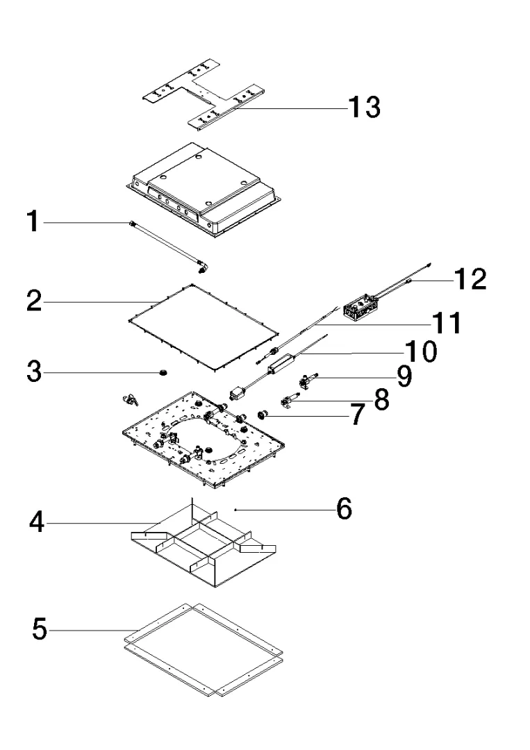 Dornbracht SERENITY SKY UP-Deckeneinbaukasten mit Licht