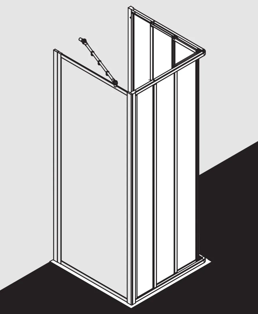 Kermi Duschtür Eckeinstieg 3-teilig (Gleittüren) Halbteil „NOVA 2000“ Eckeinstieg 3-teilig-Gleittüren Halbteil Glas Kerolan Fontana, Profile Silber Mattglanz, BV: 870 - 892 mm WE: 880 - 902 mm H: 2000 mm Kermi Duschtür Eckeinstieg 3-teilig (Gleittüren) Halbteil „NOVA 2000“ Eckeinstieg 3-teilig-Gleittüren Halbteil Glas Kerolan Fontana, Profile Silber Mattglanz, BV: 870 - 892 mm WE: 880 - 902 mm H: 2000 mm