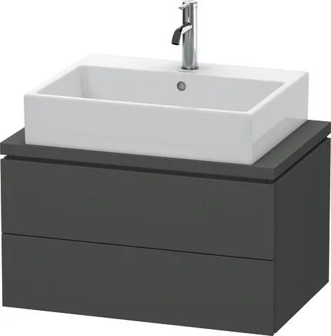 Duravit Waschtischunterschrank wandhängend „L-Cube“ 72 × 40 × 47,7 cm Graphit Matt Duravit Waschtischunterschrank wandhängend „L-Cube“ 72 × 40 × 47,7 cm Graphit Matt
