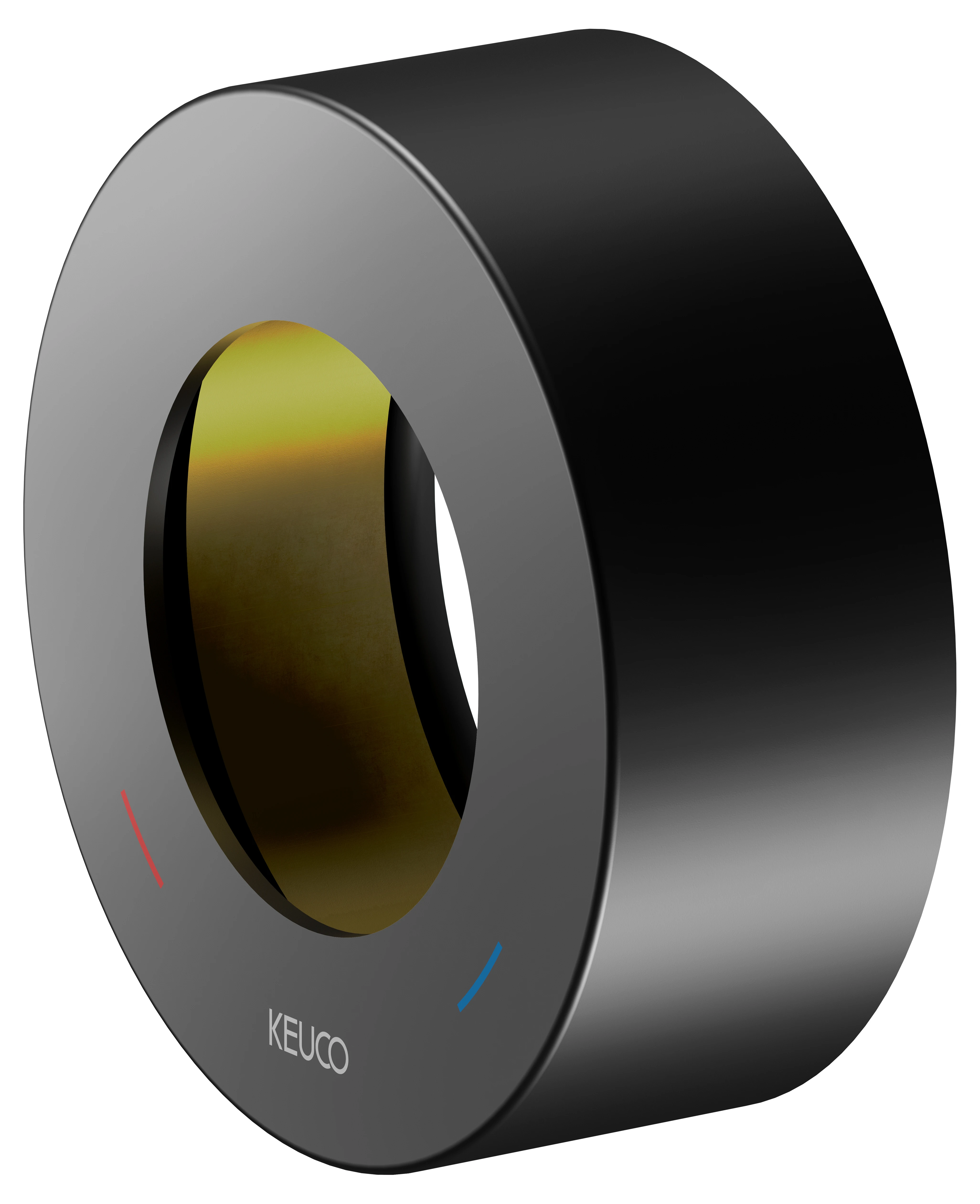 IXMO 59551370381 Verlängerungs-Rosette für Einhebelmischer, rund Höhe 25 mm schwarz