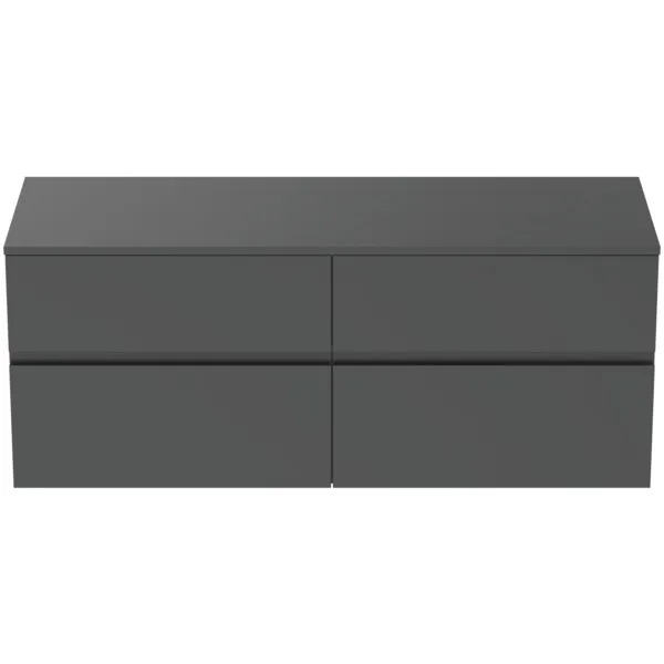Ideal Standard Waschtischunterschrank Finesse anthrazit matt, 1402x505x558mm, 4 Auszüge Ideal Standard Waschtischunterschrank Finesse anthrazit matt, 1402x505x558mm, 4 Auszüge