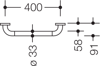 HEWI Haltegriff „Serie 801“ in Anthrazitgrau