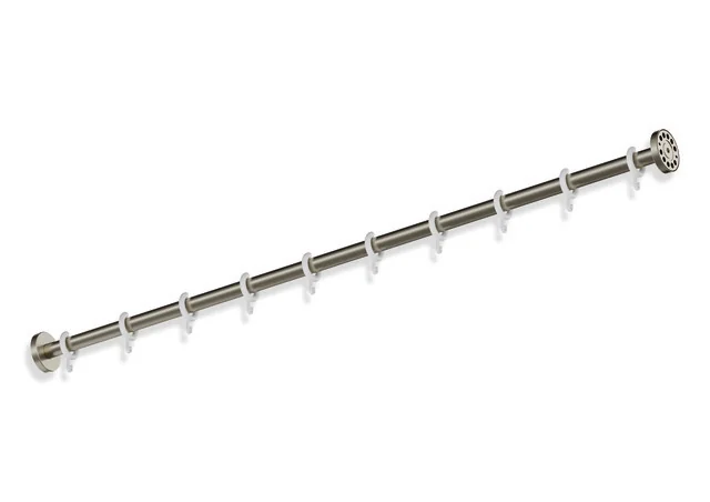 HEWI System 900 Vorhangstange, Edelstahl, PVD, Länge 1219 mm