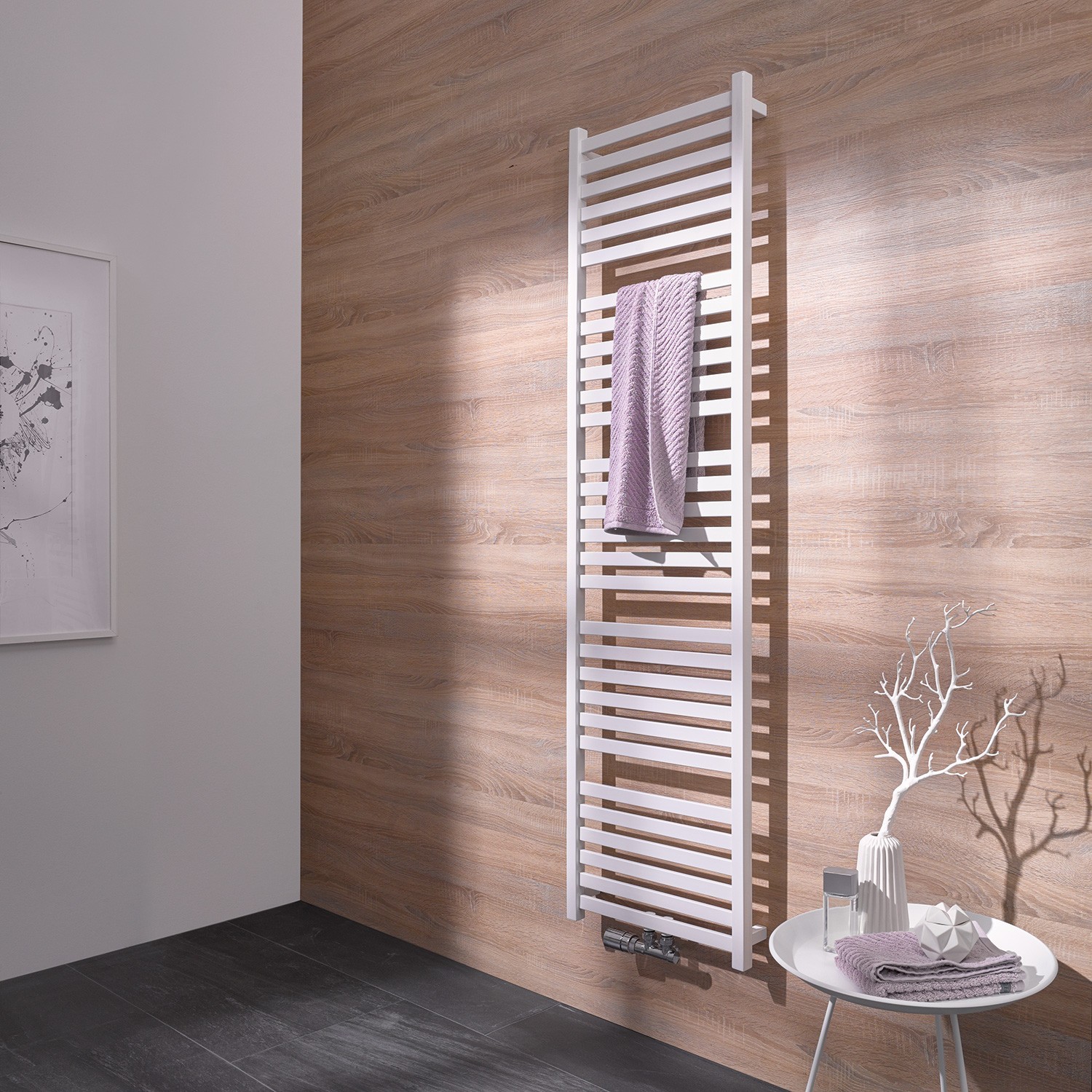 HSK Design-Heizkörper „Line Aero“ 50 × 180 cm in Silber HSK Design-Heizkörper „Line Aero“ 50 × 180 cm in Silber