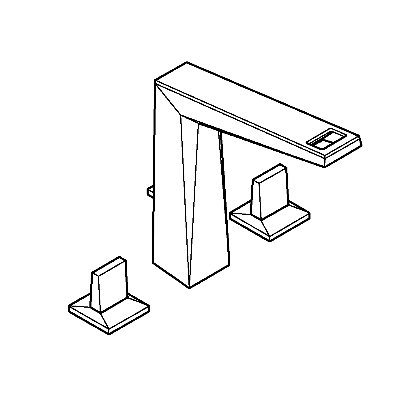 Grohe Allure Brilliant Private Collection 3-Loch Waschtischbatterie L-Size Vanilla Noir Ceasarstone chrom Grohe Allure Brilliant Private Collection 3-Loch Waschtischbatterie L-Size Vanilla Noir Ceasarstone chrom