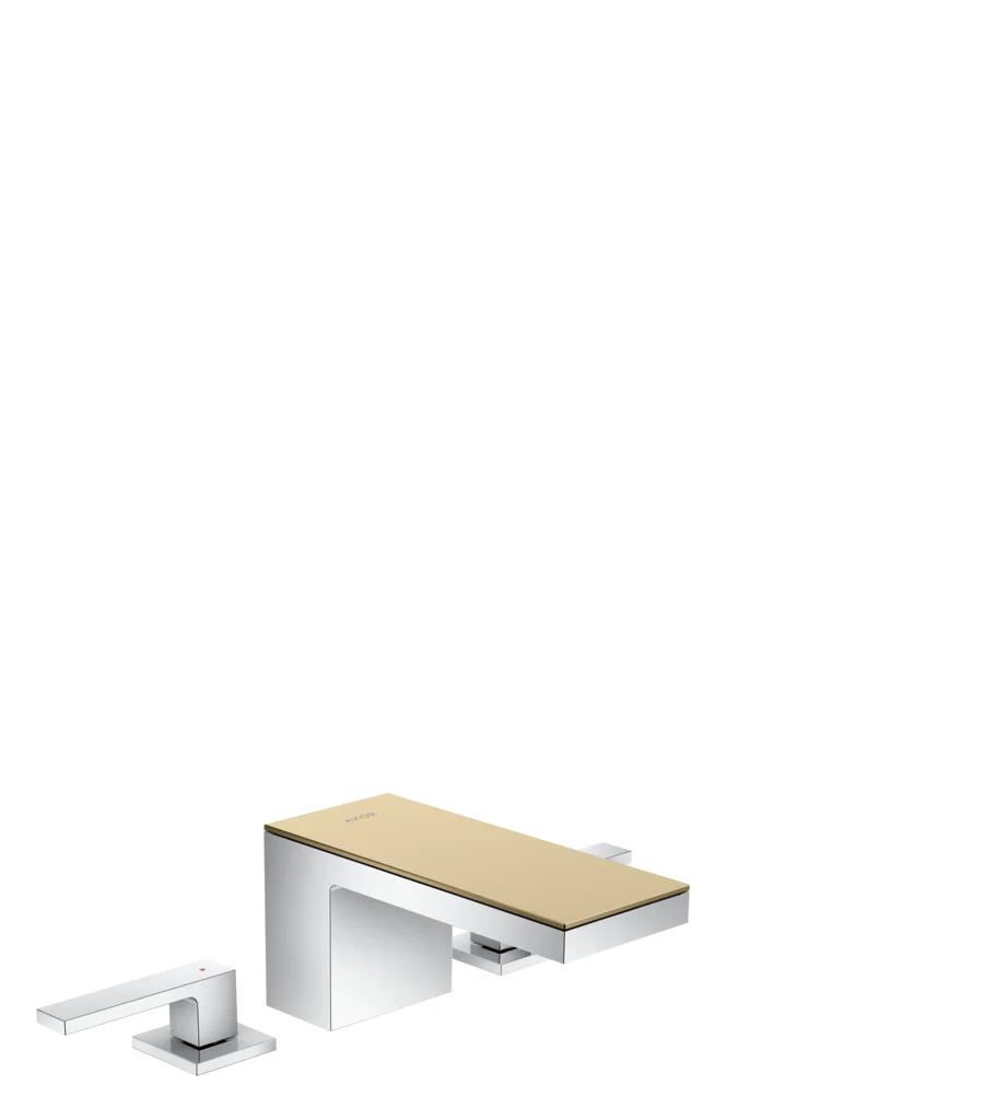 Hansgrohe AXOR MyEdition 3-Loch Waschtischarmatur Chrom, Ausladung 151 mm, Auslaufhöhe 70 mm, Hebelgriff, PowderRain Strahlart, max. Durchfluss 5 l/min, DN15 Anschluss
