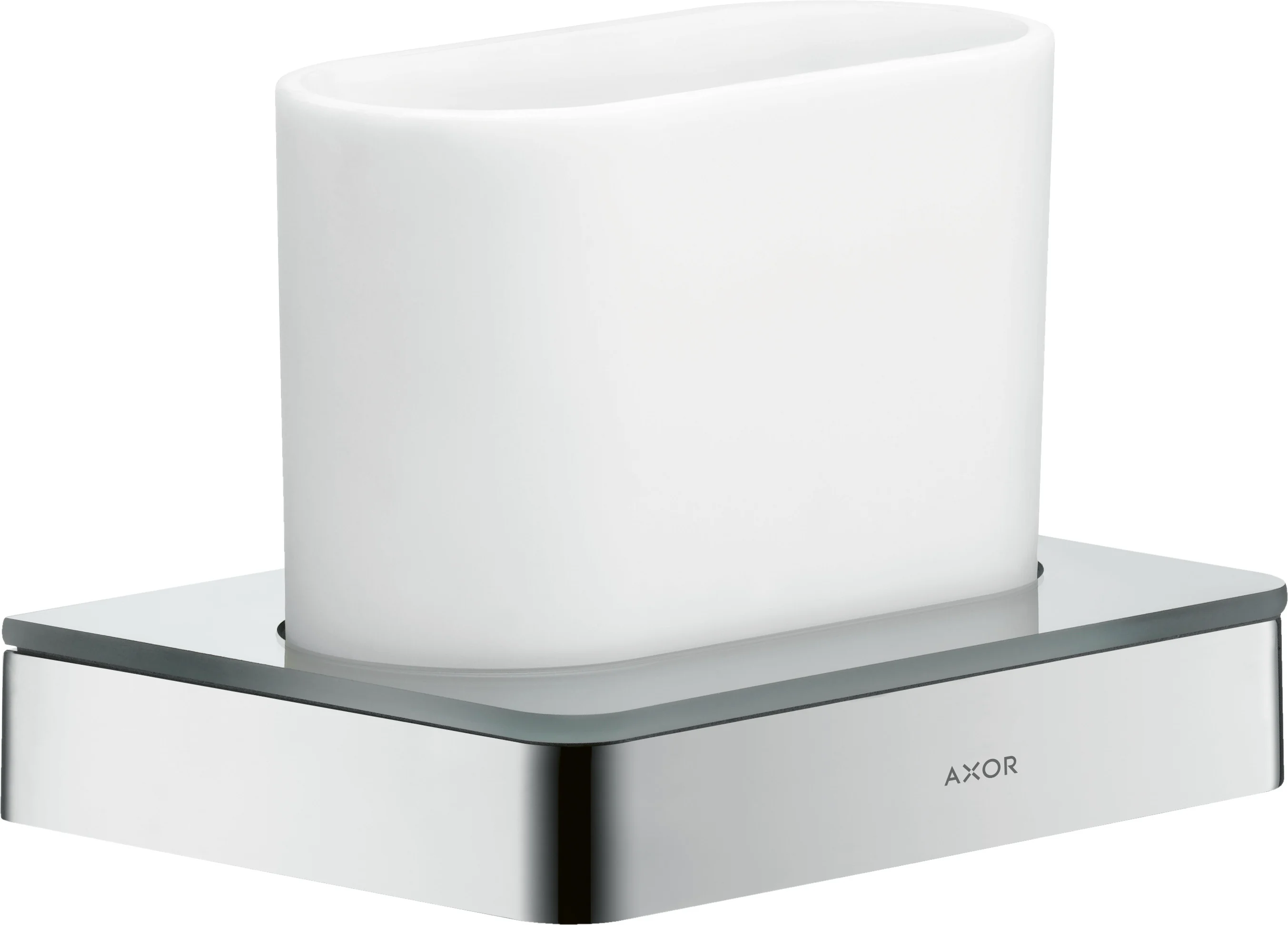 Hansgrohe Axor Universal Softsquare Zahnputzbecher Chrom, Wandmontage, Bohrabstand 108 mm, Durchmesser Bohrloch 6 mm Hansgrohe Axor Universal Softsquare Zahnputzbecher Chrom, Wandmontage, Bohrabstand 108 mm, Durchmesser Bohrloch 6 mm