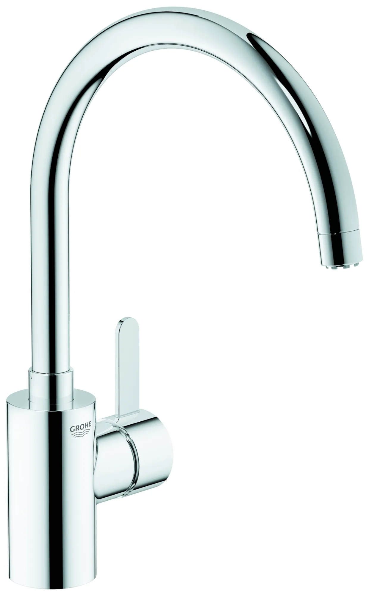 Grohe Einhand-Spültischbatterie Eurosmart Cosmopolitan, Niederdruck, hoher Auslauf, Einlochmontage in chrom