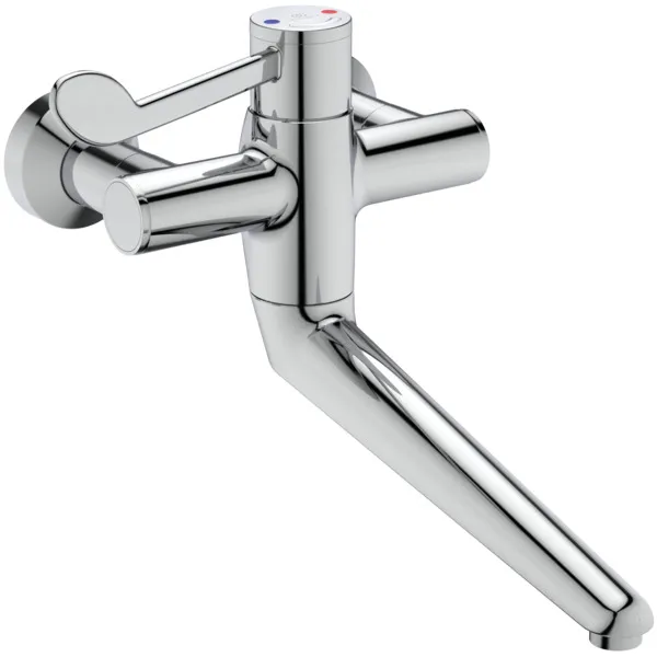 Wand-Waschtisch-Thermostat Ceraplus Safe SQ Ausladung 250mm absp.S-Anschlüsse Chrom Wand-Waschtisch-Thermostat Ceraplus Safe SQ Ausladung 250mm absp.S-Anschlüsse Chrom