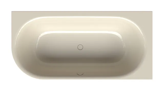 Bette BetteLux Oval V Silhouette Badewanne, Eck, Sonderform, 1950 x 950 mm, 575 mm Randhöhe, 2-Sitzer, Schürzenwanne, glasierter Titan-Stahl, Pergamon Bette BetteLux Oval V Silhouette Badewanne, Eck, Sonderform, 1950 x 950 mm, 575 mm Randhöhe, 2-Sitzer, Schürzenwanne, glasierter Titan-Stahl, Pergamon