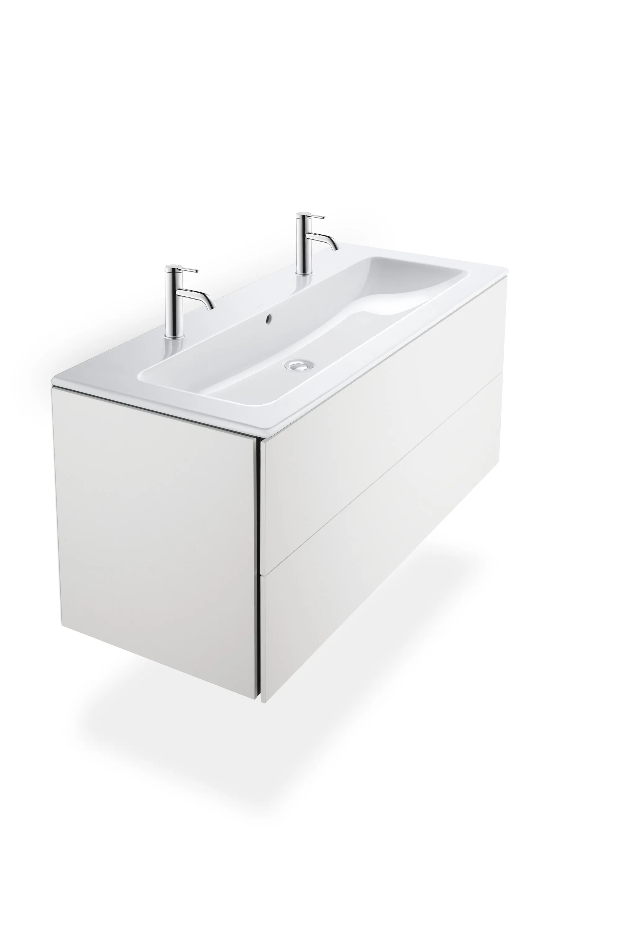 Wandwaschtisch „ME by Starck“, mit Überlauf, Hahnlochposition mittig in Weiß Hochglanz Wandwaschtisch „ME by Starck“, mit Überlauf, Hahnlochposition mittig in Weiß Hochglanz
