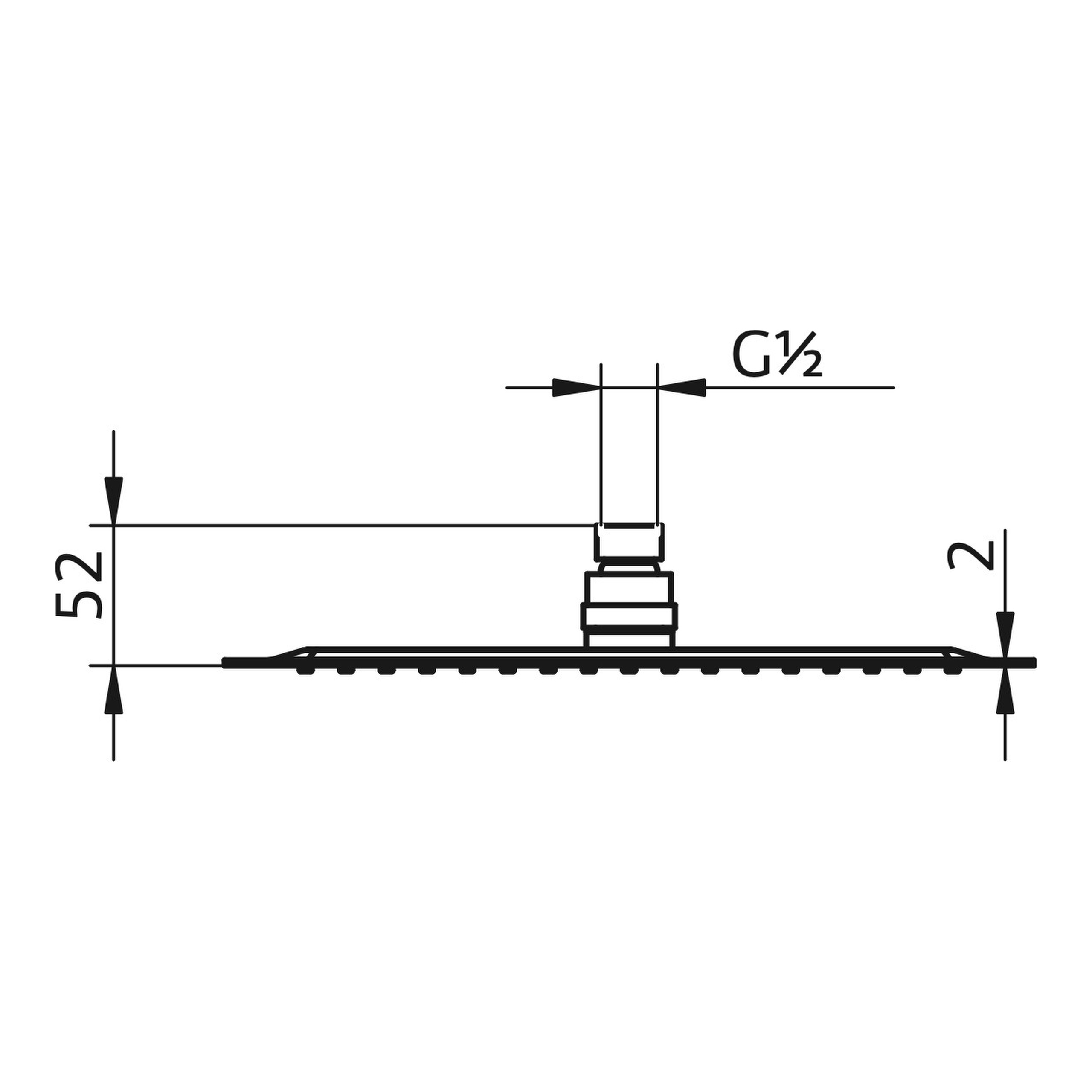 HSK Kopfbrause „Softcube“ L 30 cm in Edelstahl glänzend HSK Kopfbrause „Softcube“ L 30 cm in Edelstahl glänzend