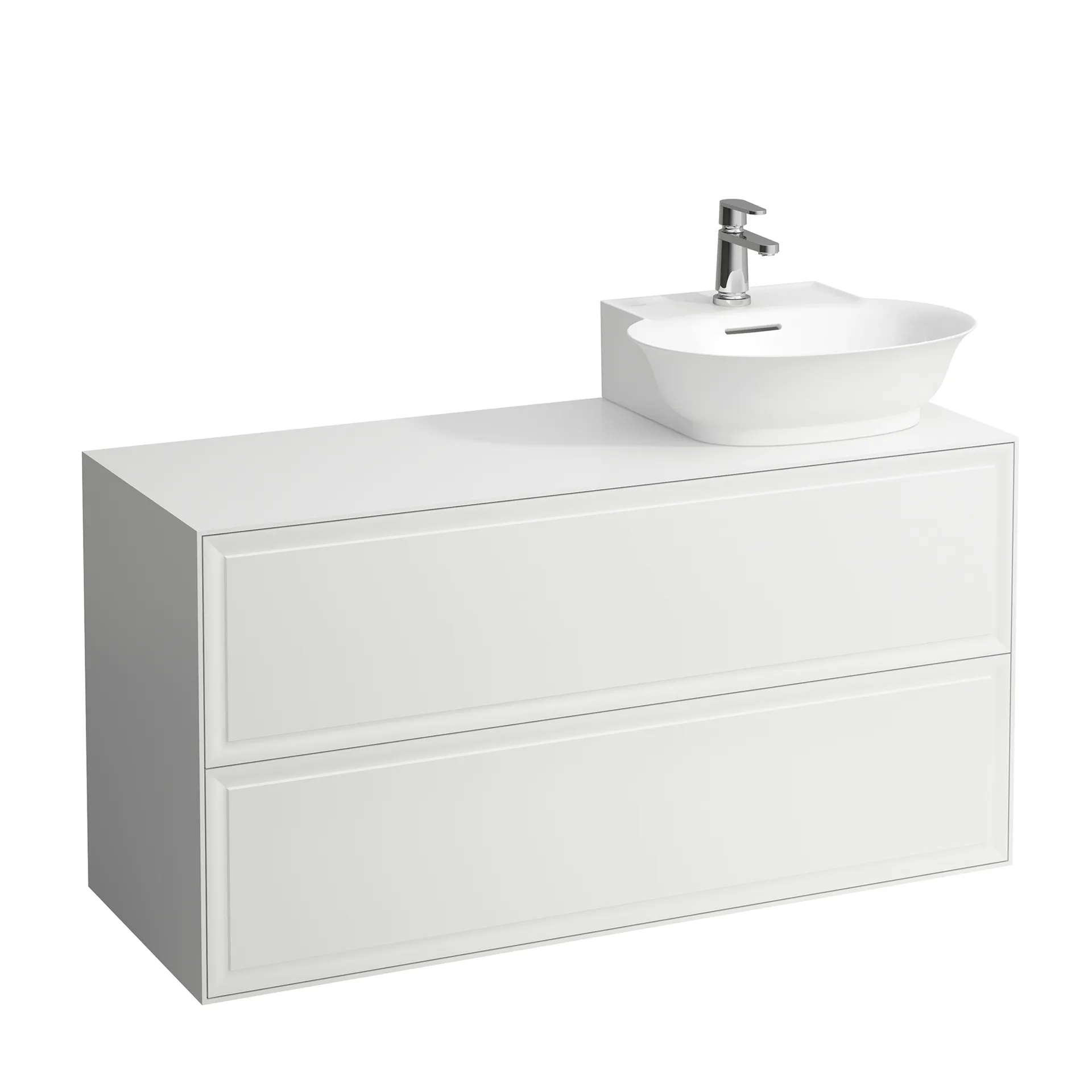 Laufen Waschtischunterbau „THE NEW CLASSIC“ 1177 × 600 × 457 mm Weiß glänzend, rechts