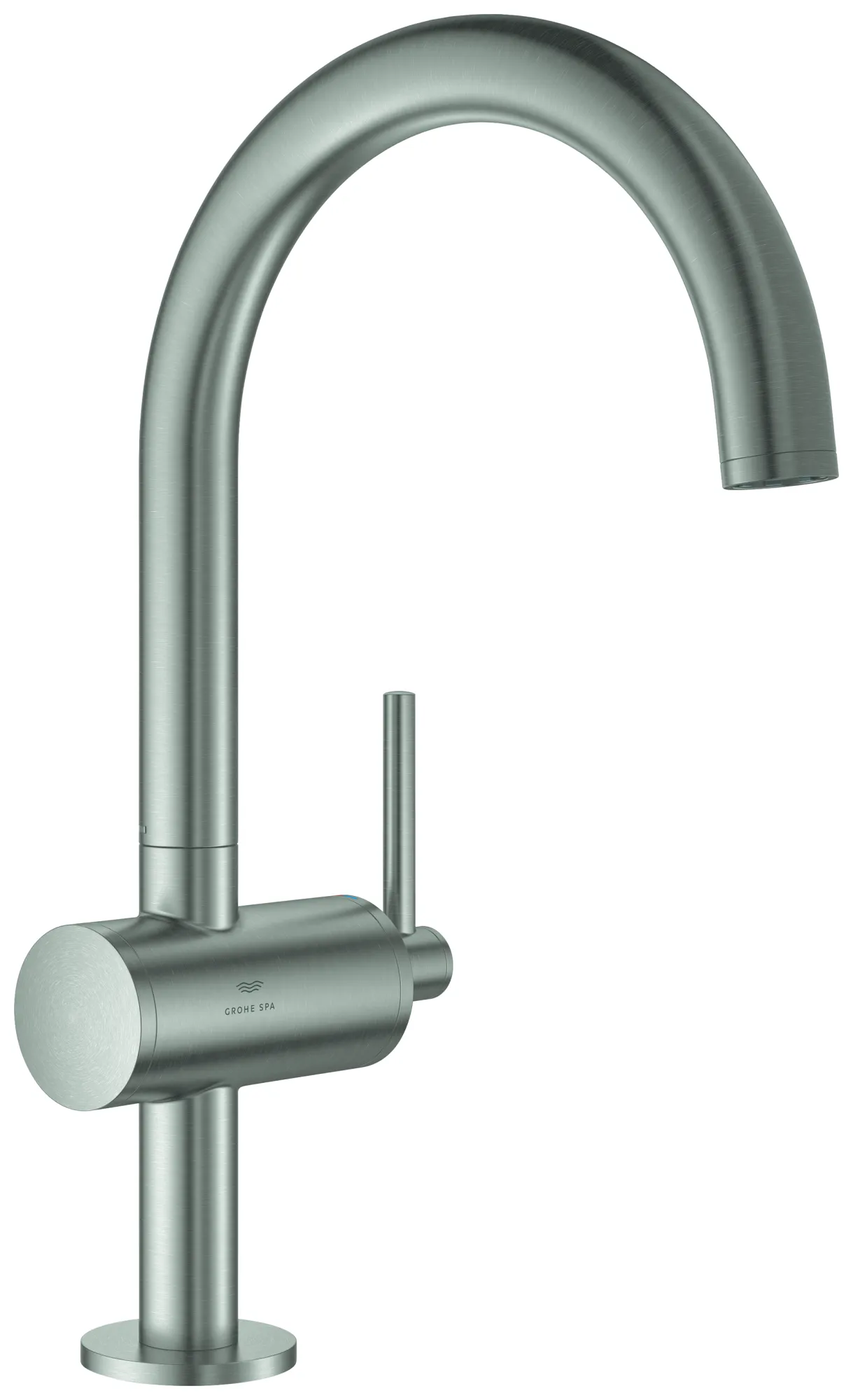 Einhand-Waschtischbatterie Atrio 24362, L-Size, Einlochmontage, schwenkbarer Bogenauslauf, mit Hebelgriff, Push-open Ablaufgarnitur 1 1/4'', chrom Einhand-Waschtischbatterie Atrio 24362, L-Size, Einlochmontage, schwenkbarer Bogenauslauf, mit Hebelgriff, Push-open Ablaufgarnitur 1 1/4'', chrom