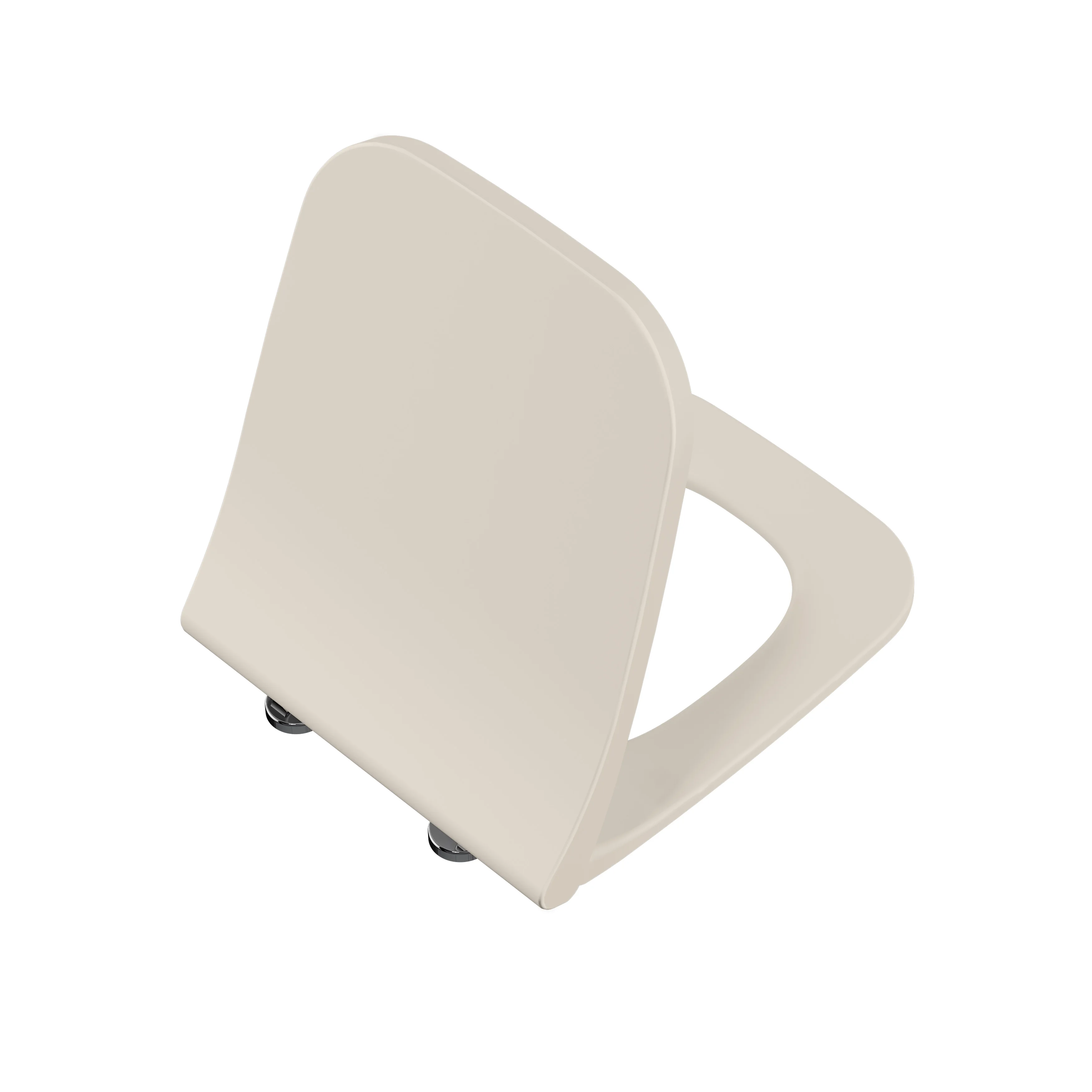 Universal Square WC-Sitz Slim Wrap mit Absenkautomatik und Schnellverschluss Duroplast Sandbeige Matt