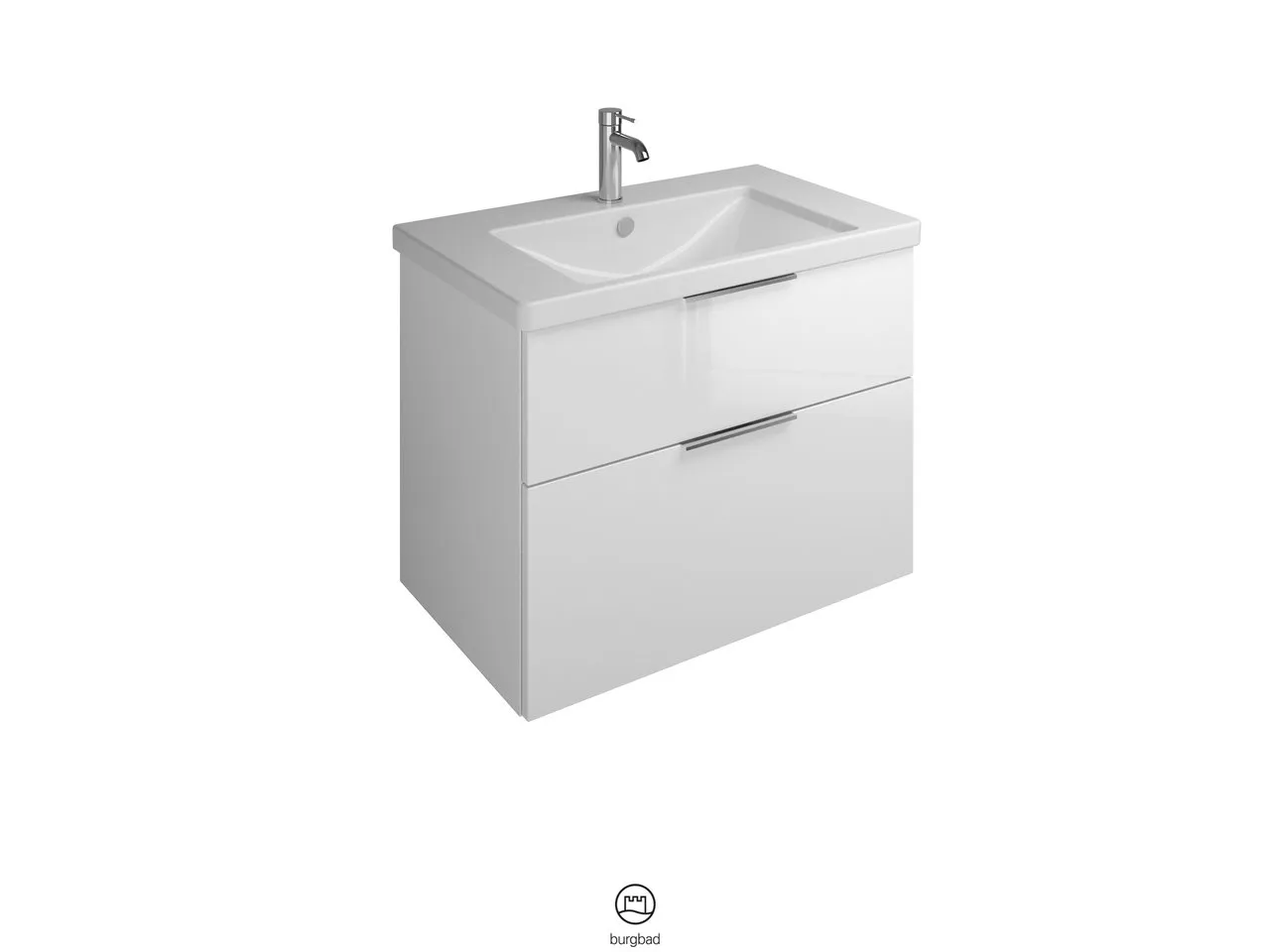 burgbad Badmöbelset Keramik-Waschtisch inkl. Waschtischunterschrank „Eqio“ 83 × 64,5 × 49 cm Griffleiste, Chrom, in Eiche Dekor Cashmere burgbad Badmöbelset Keramik-Waschtisch inkl. Waschtischunterschrank „Eqio“ 83 × 64,5 × 49 cm Griffleiste, Chrom, in Eiche Dekor Cashmere