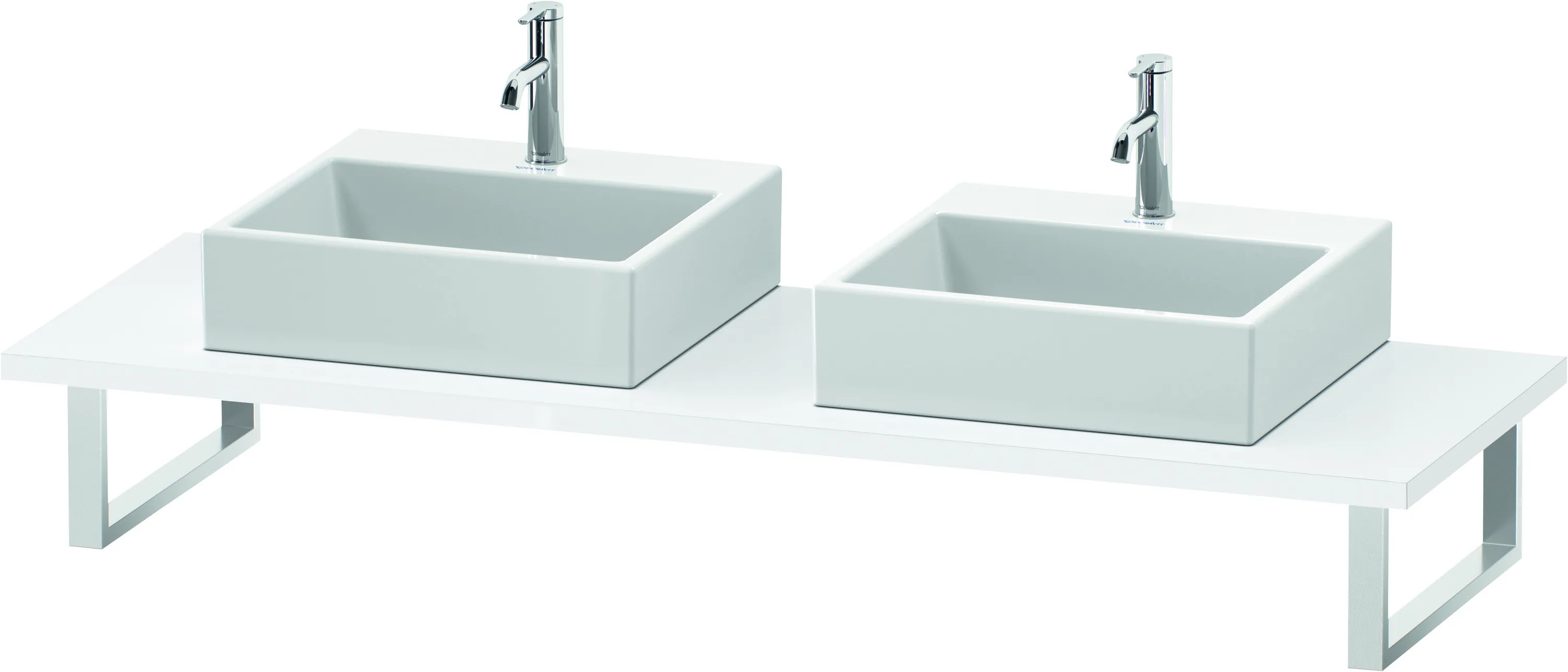 Duravit Konsole „L-Cube“ in Weiß Hochglanz Duravit Konsole „L-Cube“ in Weiß Hochglanz