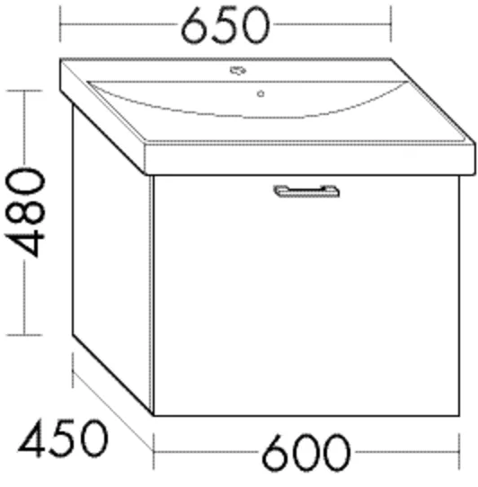 Waschtischunterschrank Sys30 von burgbad - 450x600x480 mm, 1 Auszug, Villeroy & Boch Avento 415865 Waschtischunterschrank Sys30 von burgbad - 450x600x480 mm, 1 Auszug, Villeroy & Boch Avento 415865