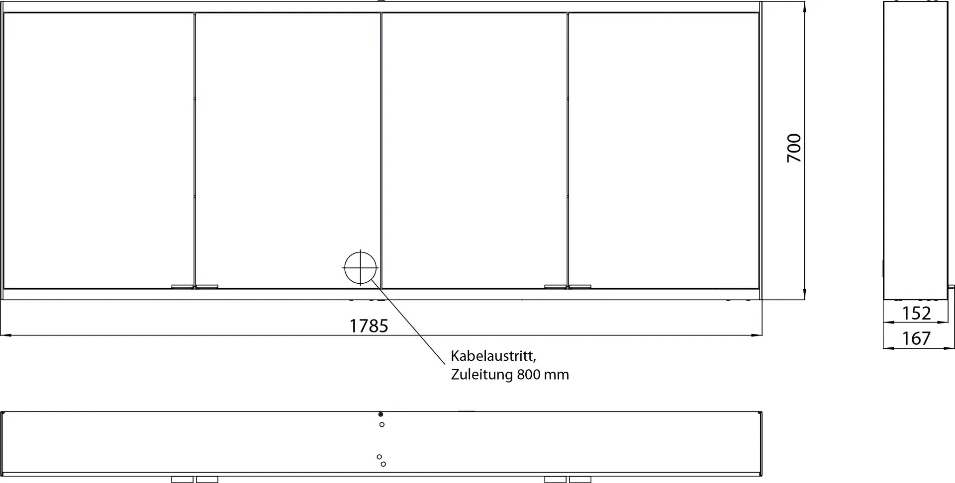 emco Spiegelschrank „prime 2“ Facelift 178,5 × 70 × 16,7 cm