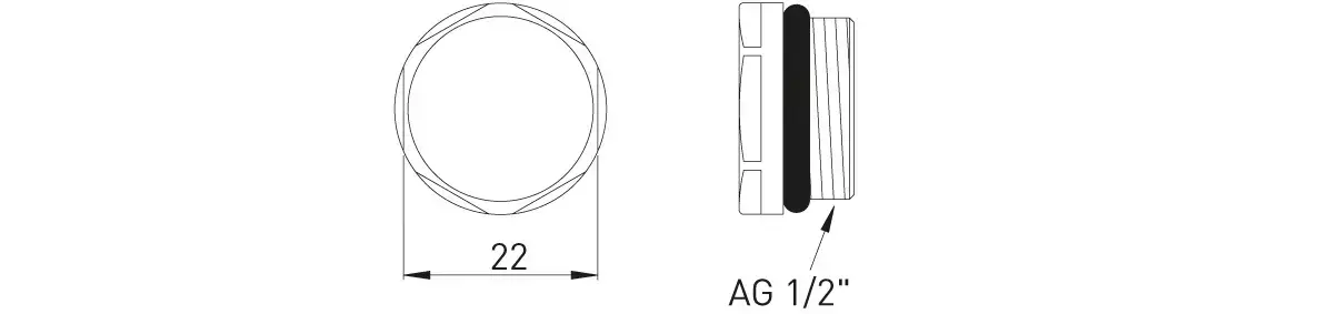 ASW Anschlussset Roh