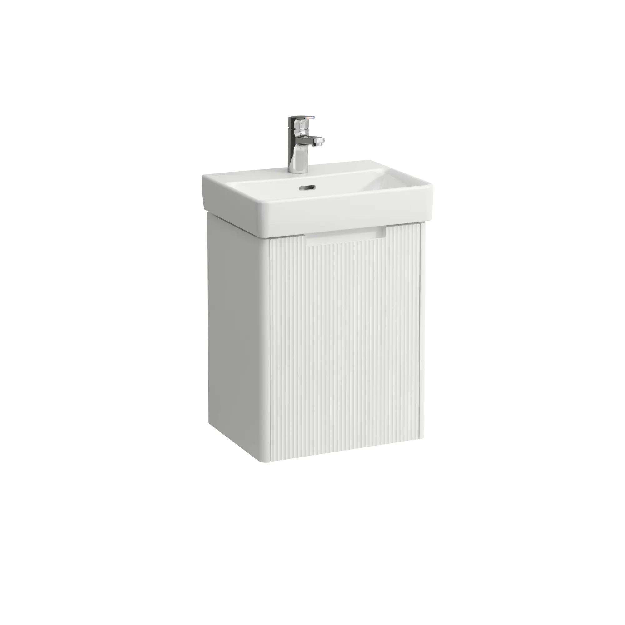 Waschtischunterbau JUNA für PRO S 320x422x515 1 Tür mit Griffmulde, Scharnier rechts für Waschtisch H815961 weiß matt Waschtischunterbau JUNA für PRO S 320x422x515 1 Tür mit Griffmulde, Scharnier rechts für Waschtisch H815961 weiß matt