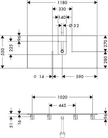 Xelu Q Konsole 1180/550 mit Ausschnitt mittig für Aufsatzwaschtisch mit Hahnloch Weiß Hochglanz Xelu Q Konsole 1180/550 mit Ausschnitt mittig für Aufsatzwaschtisch mit Hahnloch Weiß Hochglanz