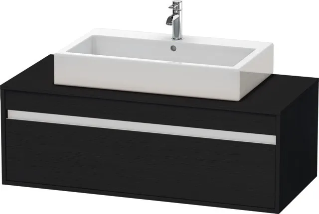 Duravit Waschtischunterschrank wandhängend „Ketho“ 120 × 42,6 × 55 cm Eiche Schwarz