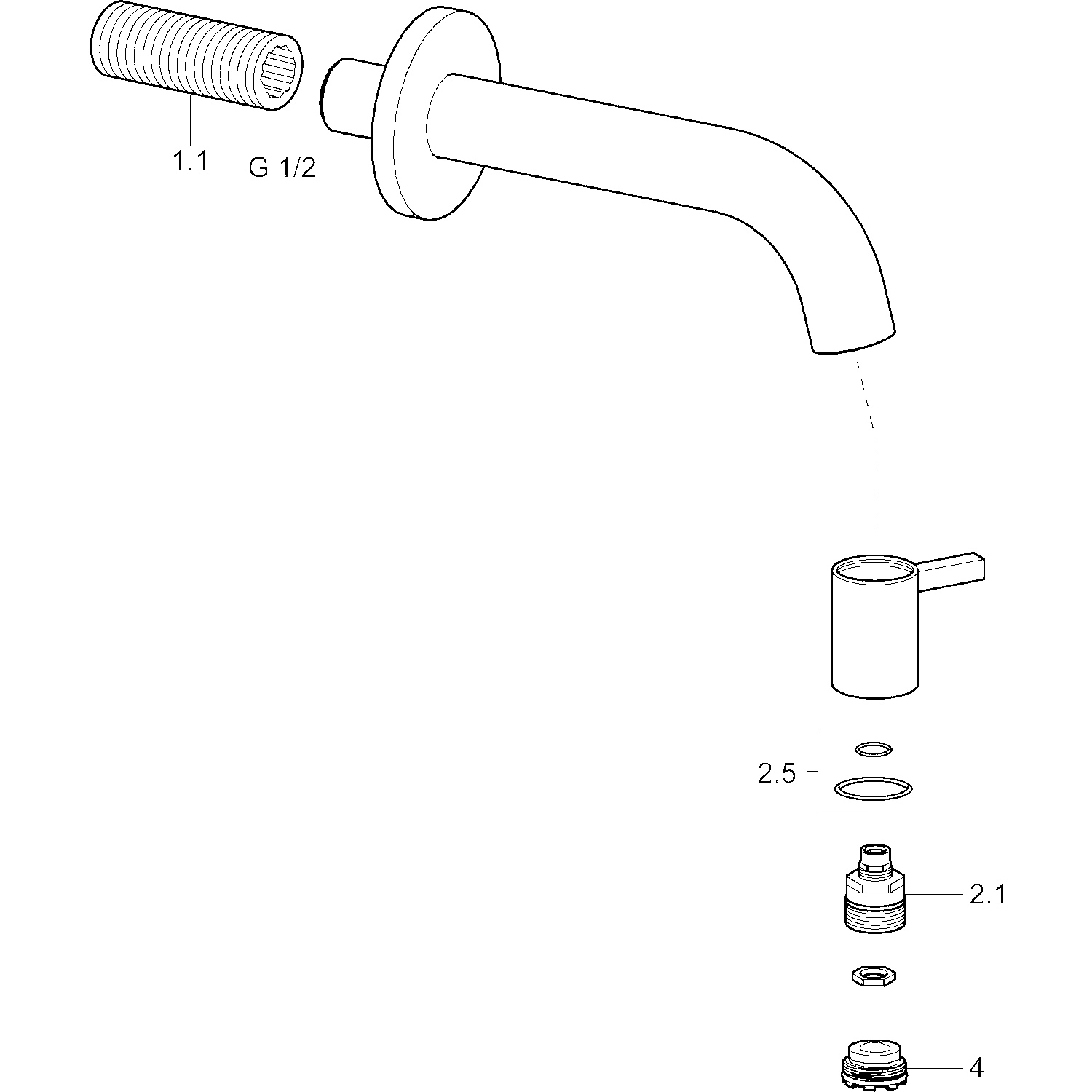 Einhebelmischer Waschtischbatterie NOVA Style 5086 Ausladung 107 mm DN15 Chrom Einhebelmischer Waschtischbatterie NOVA Style 5086 Ausladung 107 mm DN15 Chrom