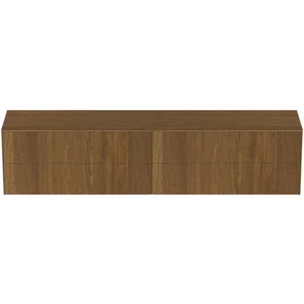 Ideal Standard Waschtischunterschrank „Conca“ 238,7 × 55 × 50,5 cm Walnuss dunkel Furnier Ideal Standard Waschtischunterschrank „Conca“ 238,7 × 55 × 50,5 cm Walnuss dunkel Furnier