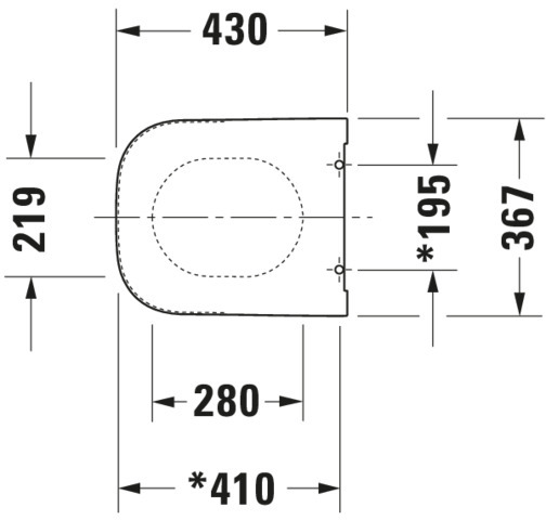 Duravit WC-Sitz „Happy D.2“ 35,9 × 43 × 4,3 cm
