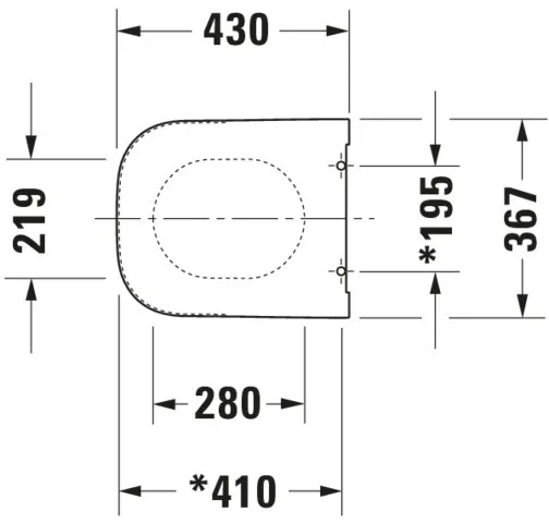 Duravit WC-Sitz „Happy D.2“ 35,9 × 43 × 4,3 cm