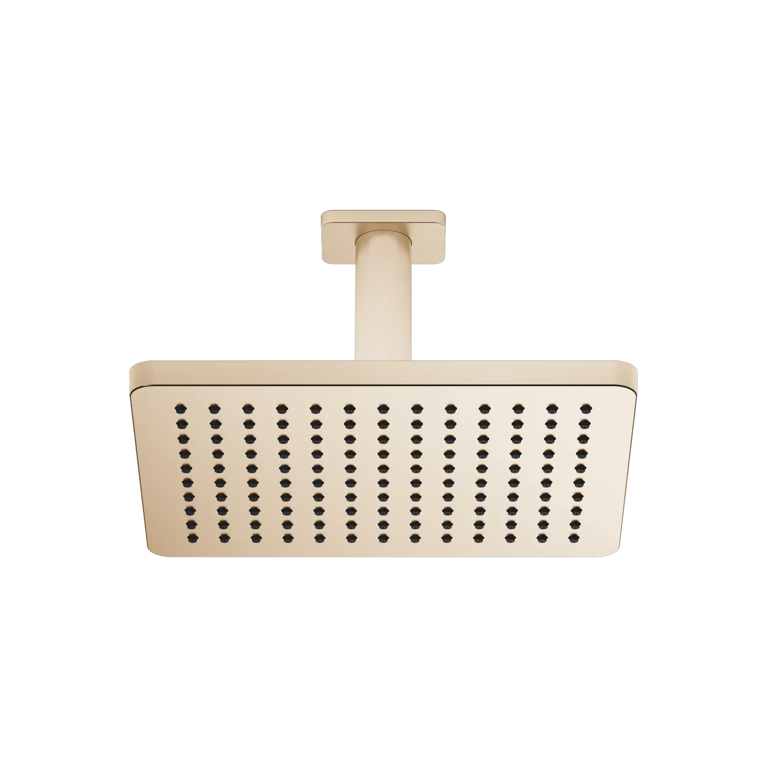 Dornbracht Regenbrause SERIENSPEZIFISCH Light Gold gebürstet PVD 300 x 240 mm mit Deckenanbindung FlowReduce