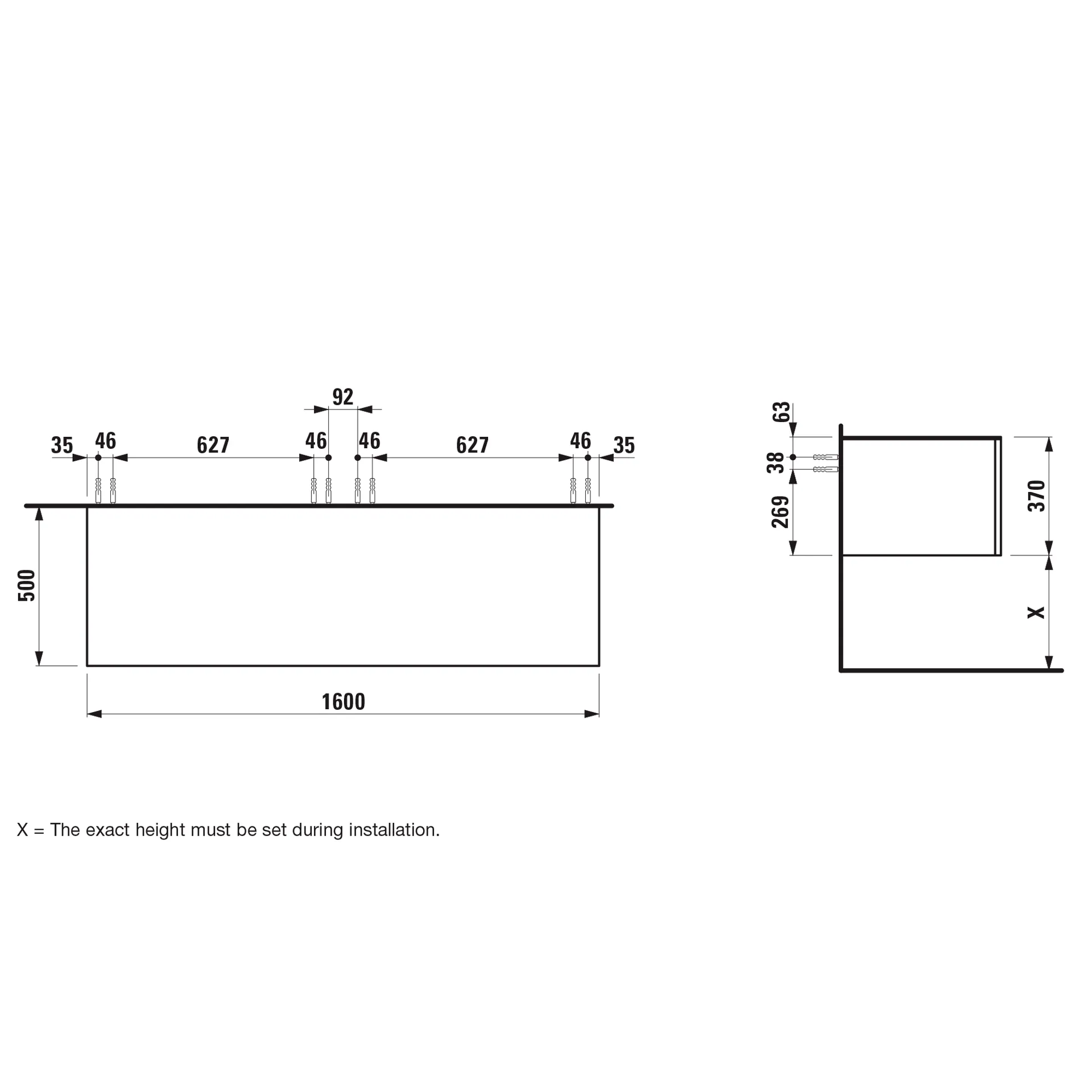 Laufen Schubladenelement „Ilbagnoalessi“ 1600 × 370 × 500 mm Eiche hell, ohne Hahnlochbohrung Laufen Schubladenelement „Ilbagnoalessi“ 1600 × 370 × 500 mm Eiche hell, ohne Hahnlochbohrung