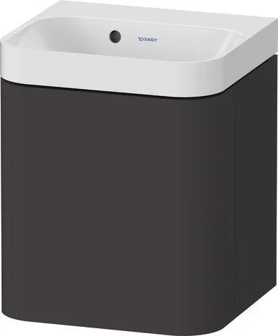 Duravit Waschtischunterschrank c-shaped Set wandhängend „Happy D.2 Plus“ 40 × 48 × 36 cm Graphit Supermatt Duravit Waschtischunterschrank c-shaped Set wandhängend „Happy D.2 Plus“ 40 × 48 × 36 cm Graphit Supermatt