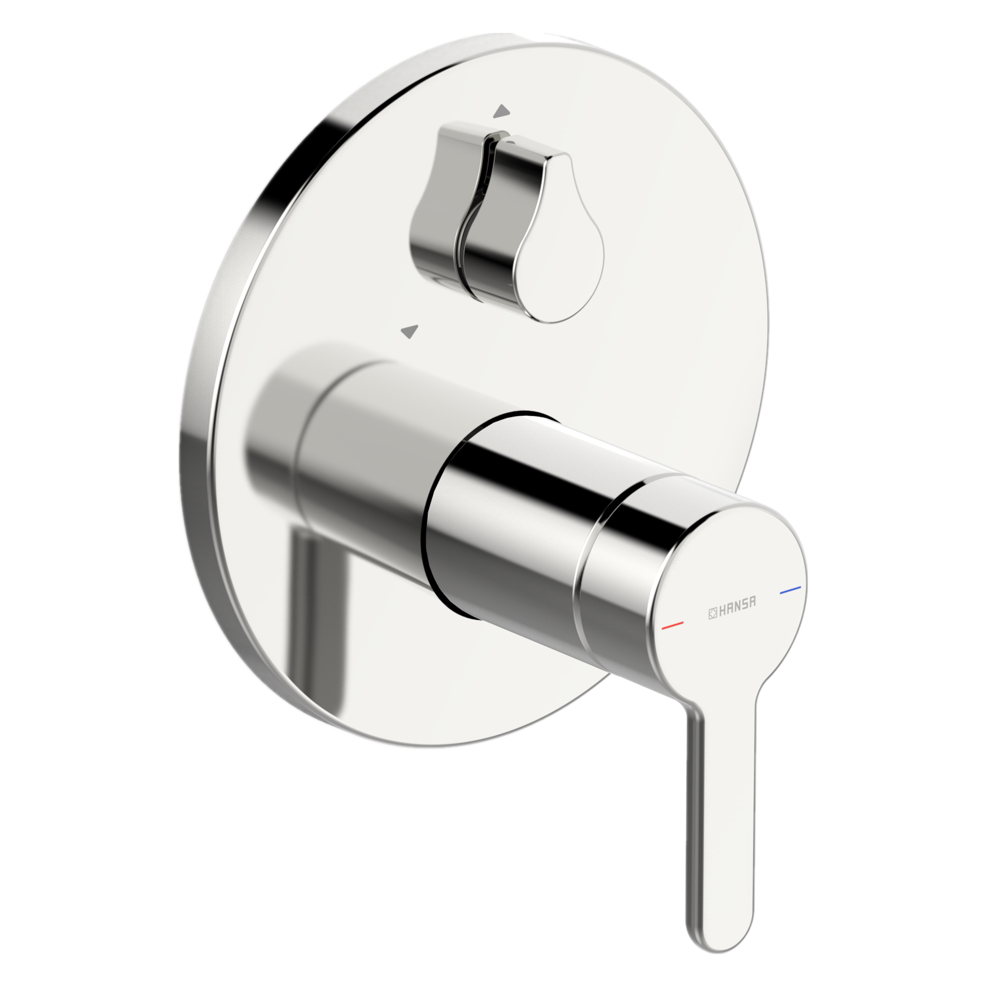 HA Einhebelmischer Fertigmontageset für Wanne/Brause HANSADESIGNO Style 8111 Rosette rund mit Sicherungseinrichtung